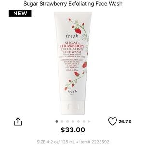 Fresh Sugar Strawberry Exfoliating Face Wash 4.2oz